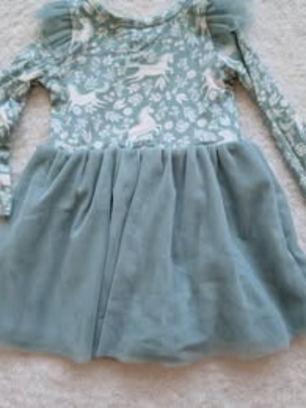 Little Sleepies Unicorn Bamboo Dress Baby Girl Size 6-12M